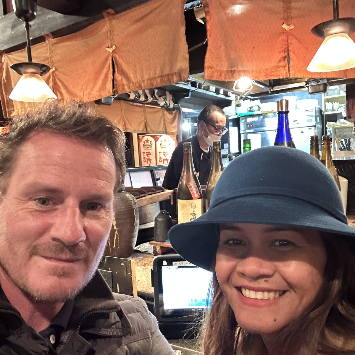 Angie and James on the hunt in Japan